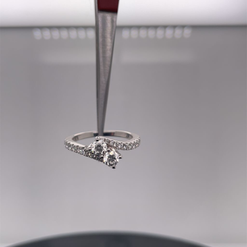 14k White Gold Ever US Diamond Ring $3595 Retail