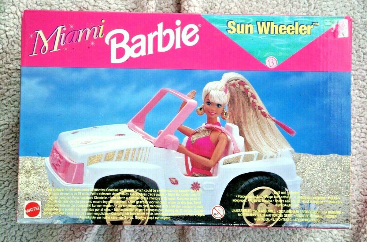VINTAGE BARBIE JEEP: MIAMI SUN WHEELER (67557, NO DOLL). VHTF