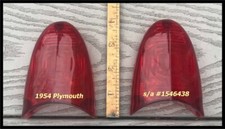 Nos 1954 Plymouth Tail Lens Pair Belvedere Suburban Convertible Savoy Plaza