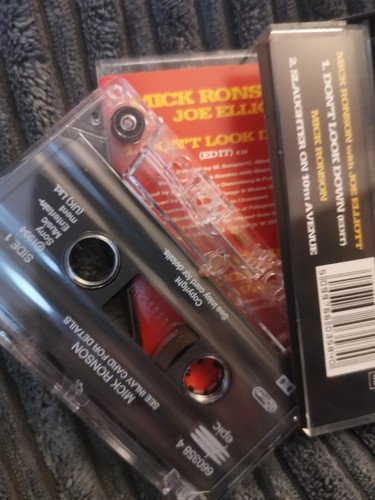 Mick Ronson/Joe Elliott - Don't Look Down/Slaughter On 10th Avenue (Cassette) - Picture 2 of 2