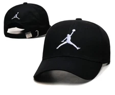 Jordan Jump Men's Trucker Hat Adjustable Casual Sports Baseball Cap New Black