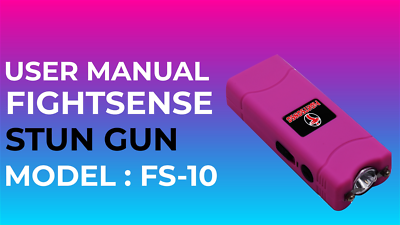 FIGHTSENSE SelfDefense Mini StunGun 400BV Rechargeable W/LED