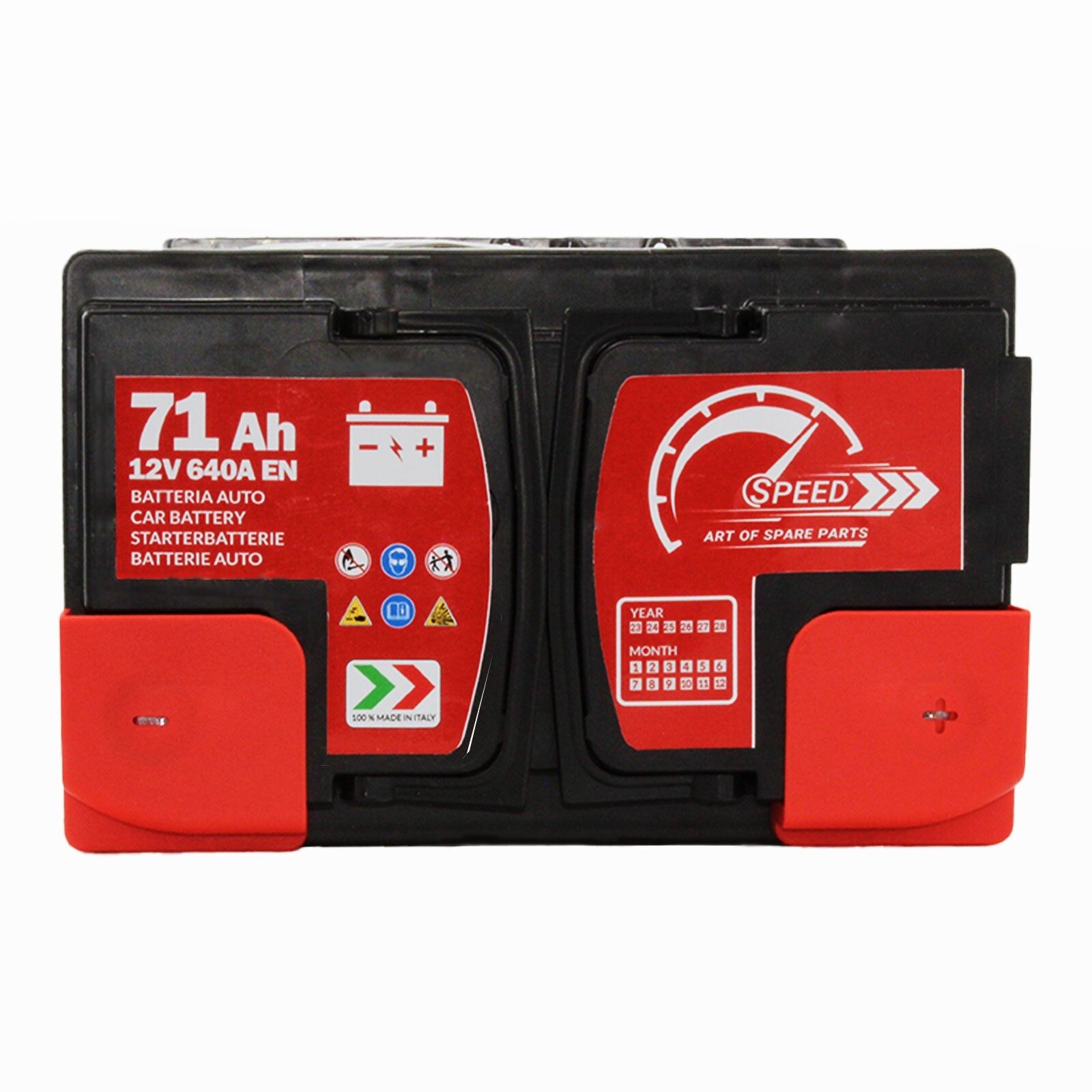 Batteria Auto SPEED L3b 71 AH 640A En = Fiamm 71 AH Dx + Bassa - Miniatura 3