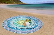 Tapis De Yoga Nage Soleil Bain Literie Rond Tapisserie Murale Plage Couverture