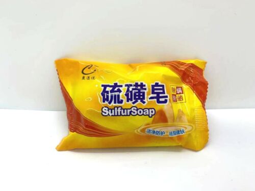 10 PCS Sulfur Sulphur Soap Bacteria Virus Acne Eczema Rosacea Psoriasis - Picture 2 of 6