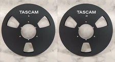One Pair Black TASCAM 10.5'' 1/4Aluminum Reel to Reel Tape Reel RE-1400