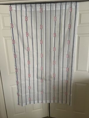 2000 Boston Red Sox MLB Curtain Window 2 Panels Drapes WINDOW 41  x63 