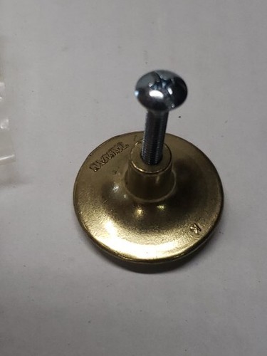 Allison 256 LBRound Brass Color Cabinet Knob 1 1/4" New In Package Knob & Screw - Picture 6 of 8