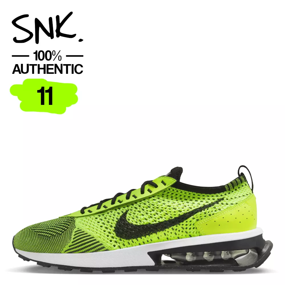NIKE AIR MAX FLYKNIT RACER mens sneakers FD4610 700 volt black