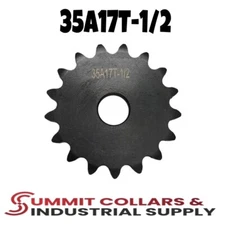 #35 Roller Chain Sprocket A Type 1/2" Bore 17 Tooth 35A-17T-1/2