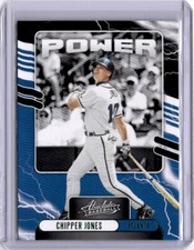 2021 Panini Absolute Chipper Jones #PO-15 Power Green  Atlanta Braves