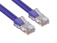 100ft Cat6 UTP Non-Booted Ethernet Network Patch Cable 24AWG Bare Copper, Purple