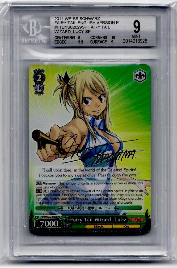Weiss Schwarz BGS 9 Fairy Tail Wizard, Lucy (SP) | eBay Weiss Schwarz BGS 9 Fairy Tail Wizard, Lucy (SP) | eBay