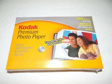 Kodak Premium Photo Paper Satin 100 Sheets 4 x 6 Sealed Box 8 Mil.