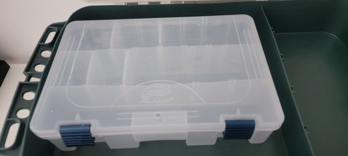 Fishing Plano 4-Drawer System Tackle Box Green and Silver, Model 758-A W/Box - Picture 5 of 12
