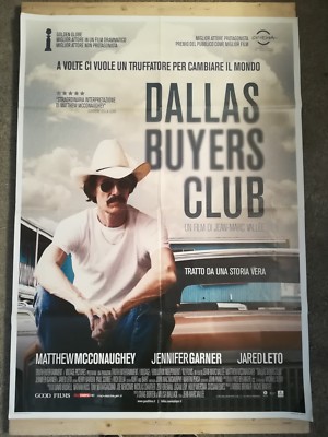 DALLAS BUYER CLUB Original Movie Poster 39x55'' 2Sh Italian MCCONAUGHEY AIDS