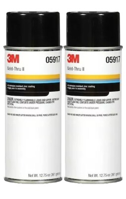 3M 5917 Weld Thru II Zinc Primer Coating Metal Welding Corrosion 05917 (2 Pack)