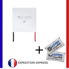 MODULE PELTIER TEC1-12705 12V 5,3A 57W Refroidisseur Thermoélectrique + Pâte