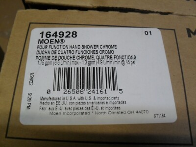 Moen 164928 Four Function 1.75 GPM Hand shower Chrome