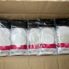 Box Of 20 3-pack Essential Tools Compact Powder Puff Pads (60 Total Pads)