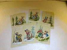 50 NOS 5.5 X 3.25 Vintage Christmas Cards Little Angels Children 50 Cards Only 