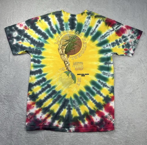 Vintage 90s Lithuania Grateful Dead Shirt Herren XL Tie Dye Rock Band Basketball - Bild 4 von 8