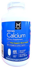 Member's Mark Calcium with Vitamin D3 1200 mg Tablets 600 Count EXP 10/2026
