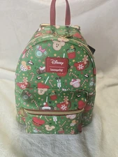 Loungefly Disney Mickey Mouse Holiday Mini Backpack Snacks Treats Nwt