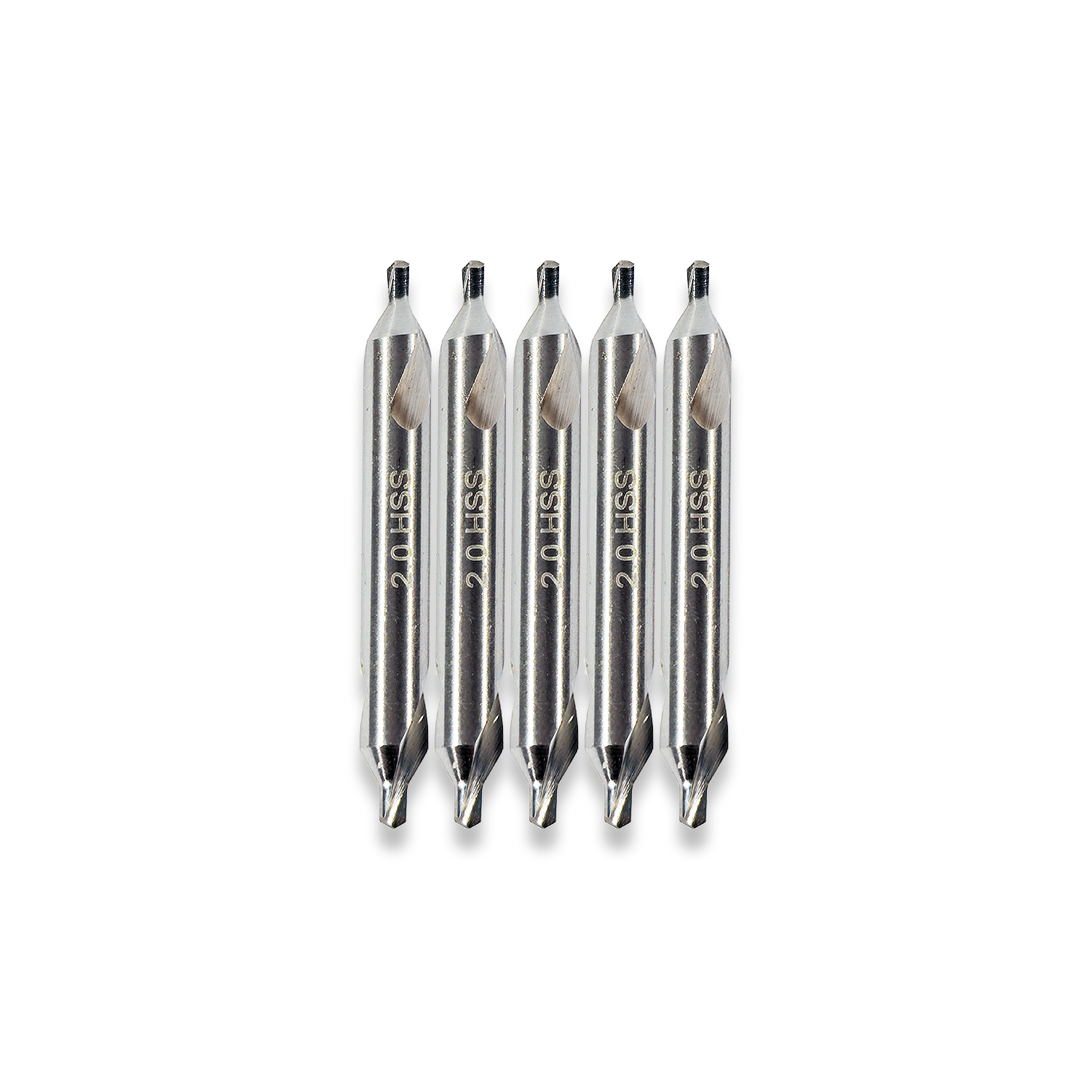 5 X 2MM CENTRE DRILLS 3.15MM BODY DIAMETER FOR METALWORKING LATHES RDGTOOLS