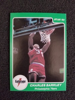 1985 Star Gatorade CHARLES BARKLEY rookie card (((RARER than 1984-85 #202))) C10