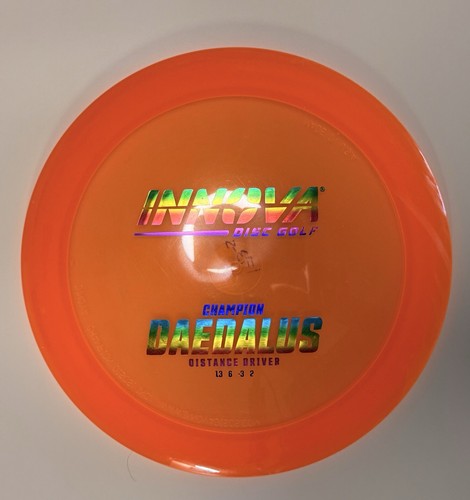 Innova Champion Daedalus 173.5g Used Distance Driver 13 6 -3 2 Disc Golf — Champion, 173.5g. Exact item photographed by BlueJayDG.