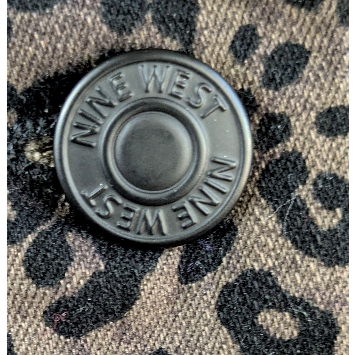 Nine West Jacket Large Leopard Print Button Front… - image 9