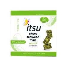 Itsu | Wasabi Seaweed Thins Multipack NEW TRAYLESS | 1 x 4 x 5g