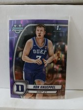 2024-25 Bowman University Chrome - Kon Knueppel #48 Purple Lava Refractor (RC)