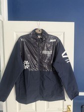 Arcminute Blue Nylon Windbreaker Size Large Lightweight Festival Pullover