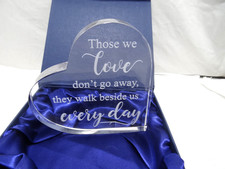 Sympathy Gifts Memorial Bereavement Gifts Acrylic Heart Condolence Gifts In Case