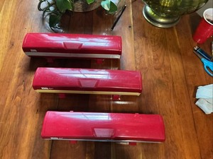 Wrap Master Foil, Paper & Plastic Wrap Dispensers Set Of 3 Red Model 1500
