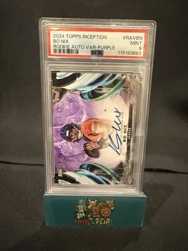 2024 Topps Inception Bo Nix Rookie Auto  /125  Var-Purple  PSA 9