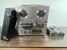 Akai 1722L Reel to Reel Tape Recorder 4-Track Stereo Working w/ Case  Tapes