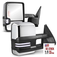 Power Heated Towing Mirrors 2003-2006 Chrome Sequential Turn/White Running