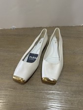 Sarto Womens Size 10 Flexa Amaya Gold Tip Square Toe Ballet Flat franco designer