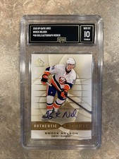 BROCK NELSON 2013 Upper Deck NHL Card # 191 GMA 10 Gold Rookie Autograph