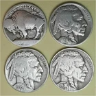 4 Buffalo /Indian Head Nickels - (1913P Type 1, 1926P, 1935P, & 1938D)