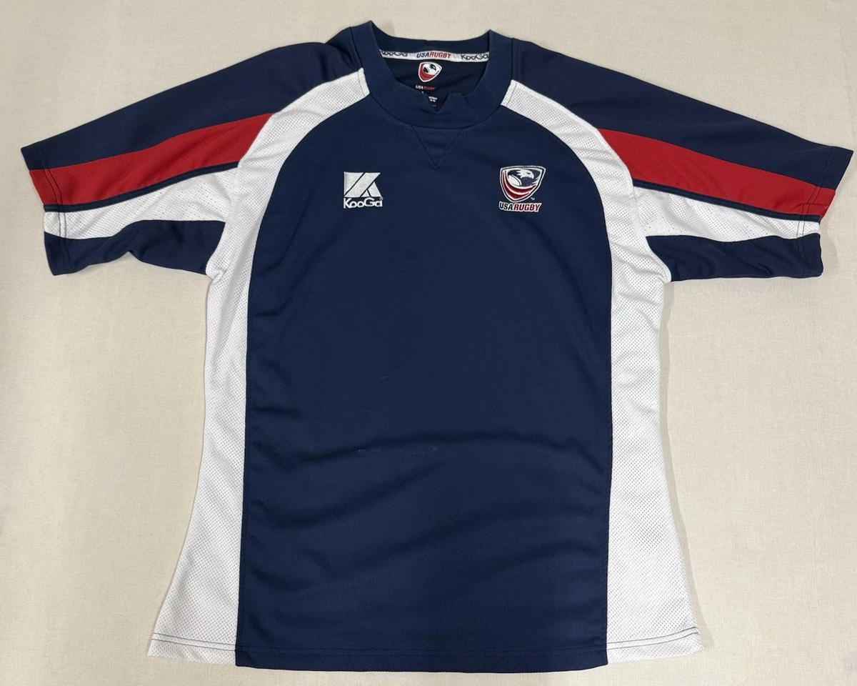 Maillot Rugby Kooga Taille M – Rouge/Noir/Blanc, Neuf Avec Étiquettes