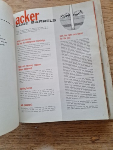 Acker Drilling Supplies Bits Barrels Augers Drills Catalog Brochure - Picture 7 of 16