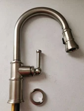 Brizo 63025LF-SS Artesso 1.8 GPM Single Hole Pull Down Kitchen Faucet, Stainless