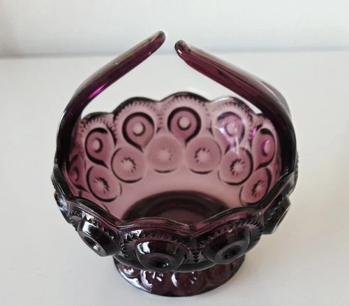 Fenton glass Purple Salt DISH