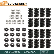 Valve Springs Kit w/Steel Retainers HD Locks Fits For Chevrolet SBC 327 350 400