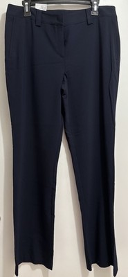 Basler Dress Pants 42 Navy High Rise Straight Trouser Slack NWT  Orig $475
