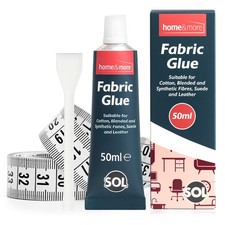 50ml Fabric Glue Strong Waterproof for Clothes Crafts with Spreader & Tape
